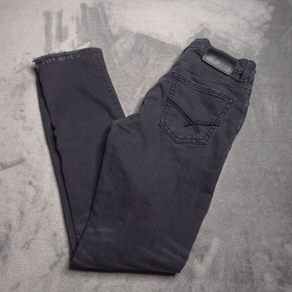 BKE Alec Mens Straight Leg Jeans 30 Black Distressed Holes Stretch - Picture 1 of 8